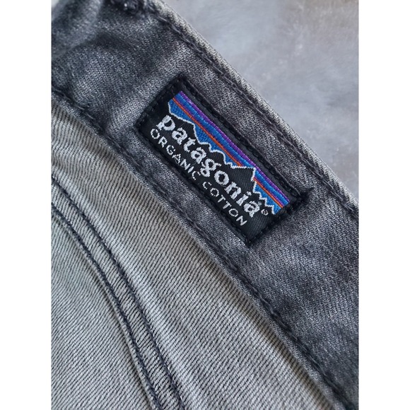 PATAGONIA Organic Cotton Regular Fit Button Fly Gray / Black Jeans 34 X 30 - Picture 4 of 13